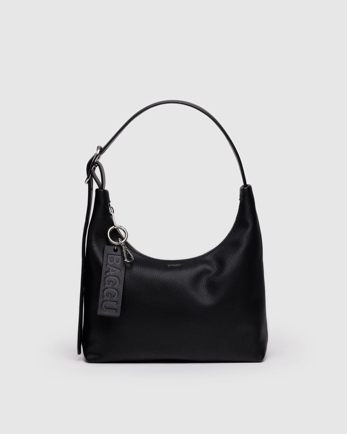 Mini Recycled Leather Shoulder Bag - Black - Clean Home Pick