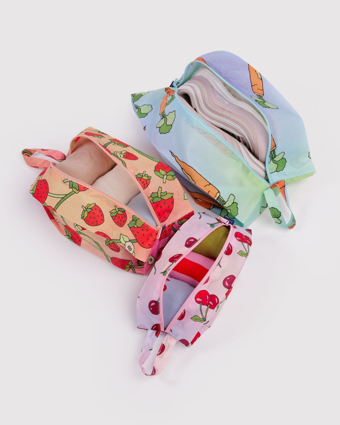 3D Zip Set - Carrots & Berries - Classic Storage Organizer