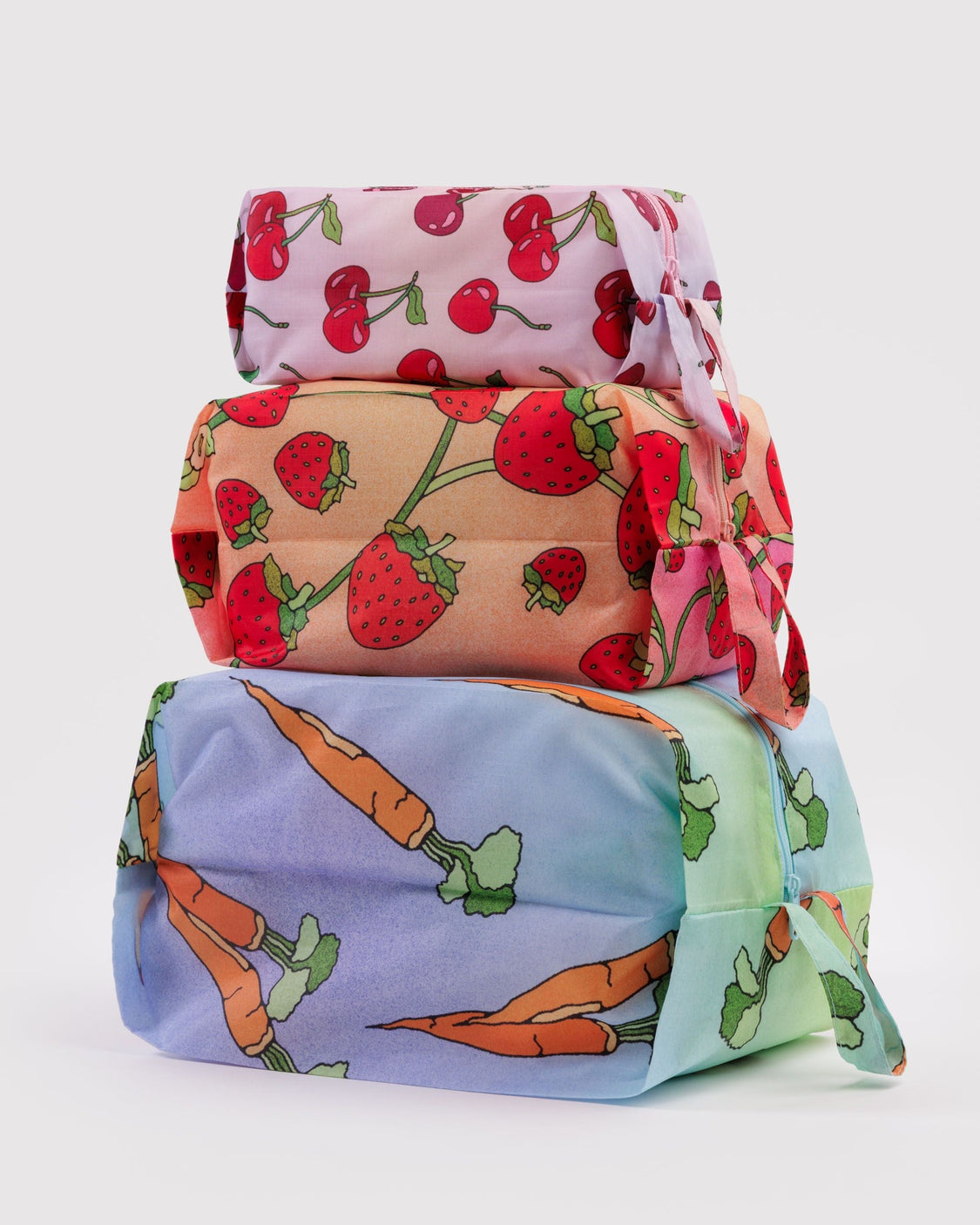 3D Zip Set - Carrots & Berries - Classic Storage Organizer