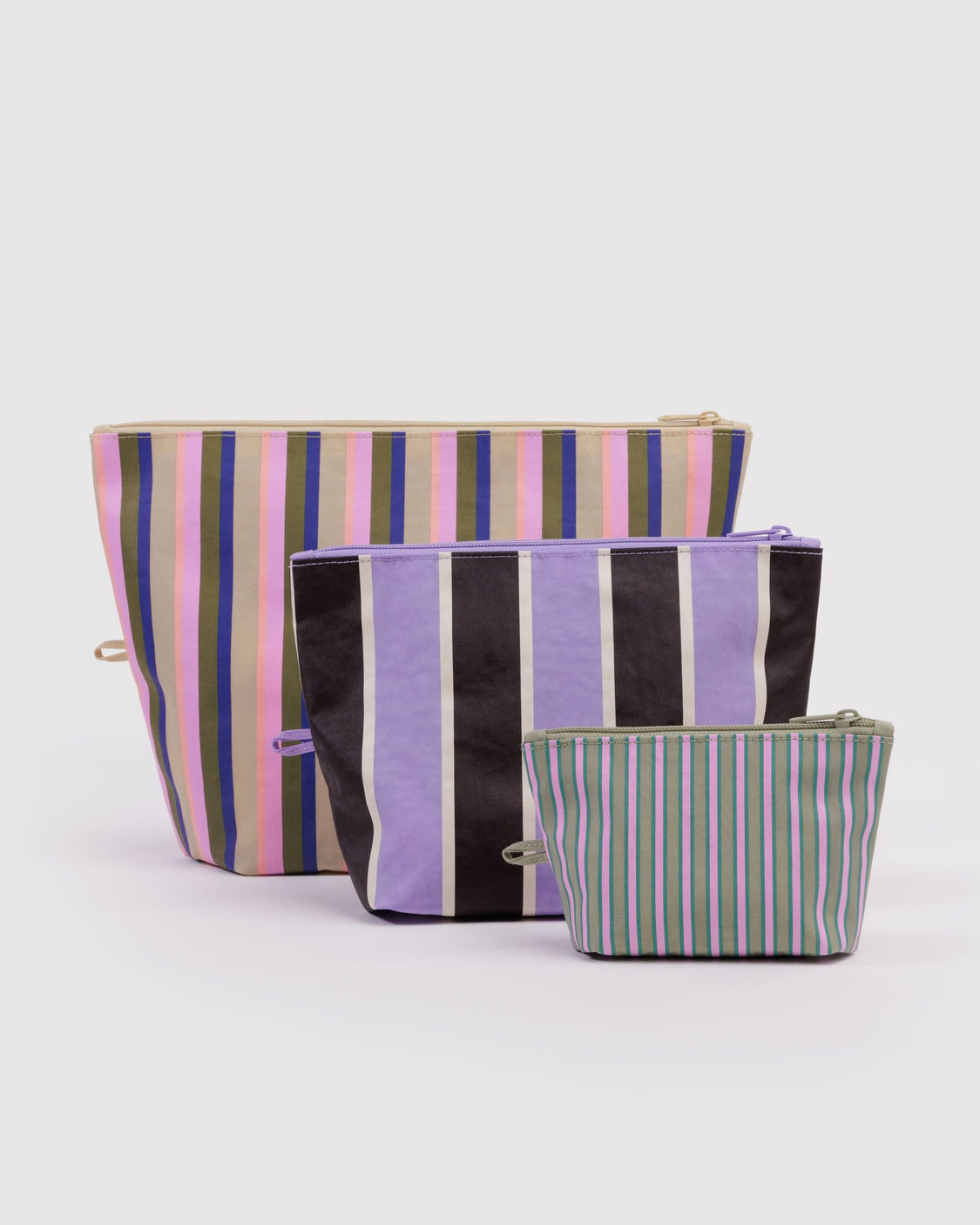 Go Pouch Set - Candy Shop Stripes - Premium Packing Trio