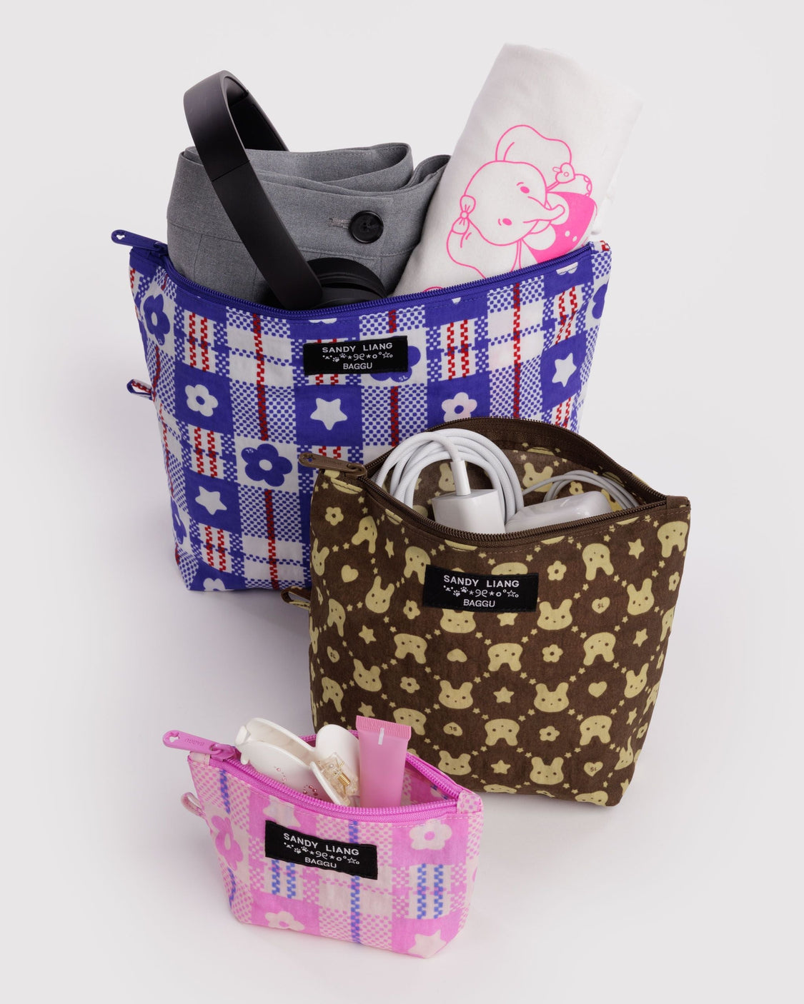 Go Pouch Set - Sandy Liang - Essential Zip Storage