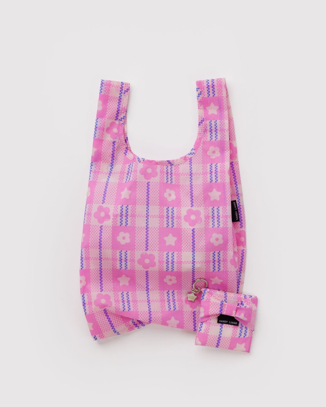 Baby Bow Baggu - Market Plaid Pink - Premium City Tote