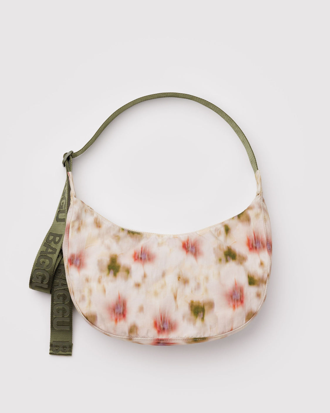 Medium Nylon Crescent Bag - Abstract Floral - Active City Pack